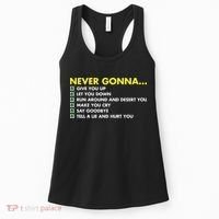 Rick Roll Never Gonna Checklist Women's Tank Top thumb 0