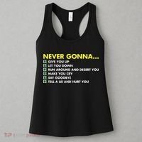 Rick Roll Never Gonna Checklist Women's Tank Top thumb 3
