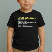 Rick Roll Never Gonna Checklist Toddler T-Shirt thumb 2