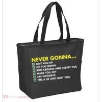 Rick Roll Never Gonna Checklist Tote Bag thumb 2