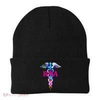RNA Restorative Nurse Assistant Caduceus Nursing Aide Gift Beanie thumb 0