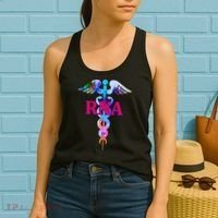 RNA Restorative Nurse Assistant Caduceus Nursing Aide Gift Women's Tank Top thumb 2