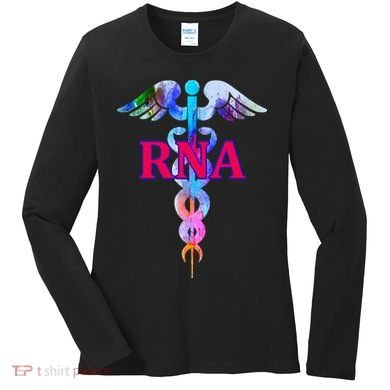 RNA Restorative Nurse Assistant Caduceus Nursing Aide Gift Women's Long Sleeve Shirt