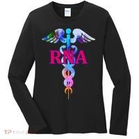 RNA Restorative Nurse Assistant Caduceus Nursing Aide Gift Women's Long Sleeve Shirt thumb 0
