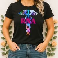 RNA Restorative Nurse Assistant Caduceus Nursing Aide Gift Women's T-Shirt thumb 2