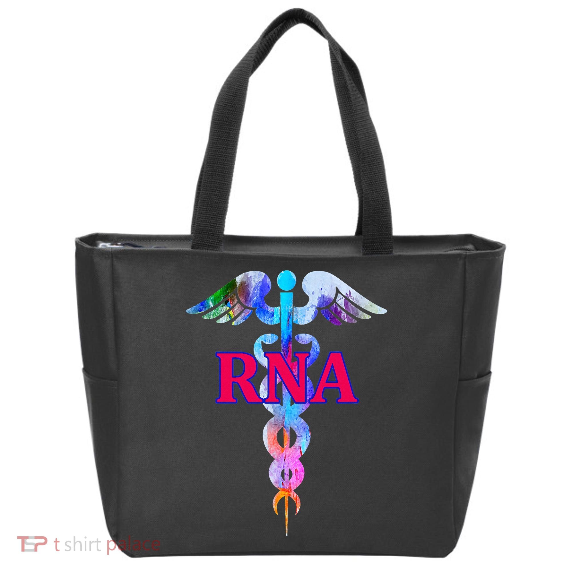 RNA Restorative Nurse Assistant Caduceus Nursing Aide Gift Tote Bag
