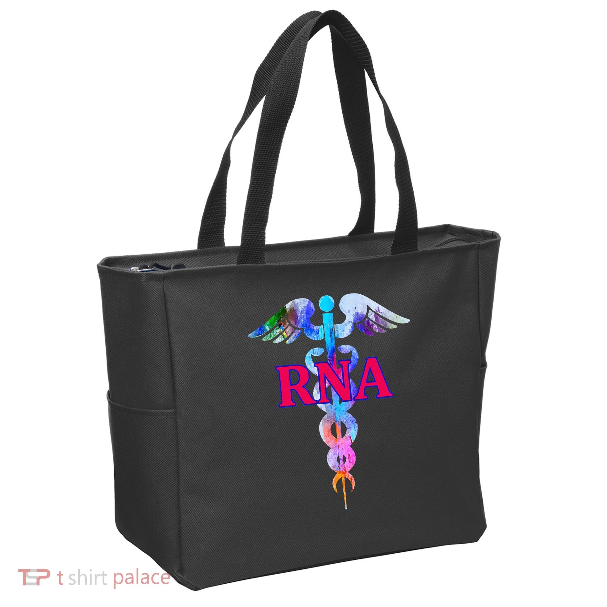 RNA Restorative Nurse Assistant Caduceus Nursing Aide Gift Tote Bag