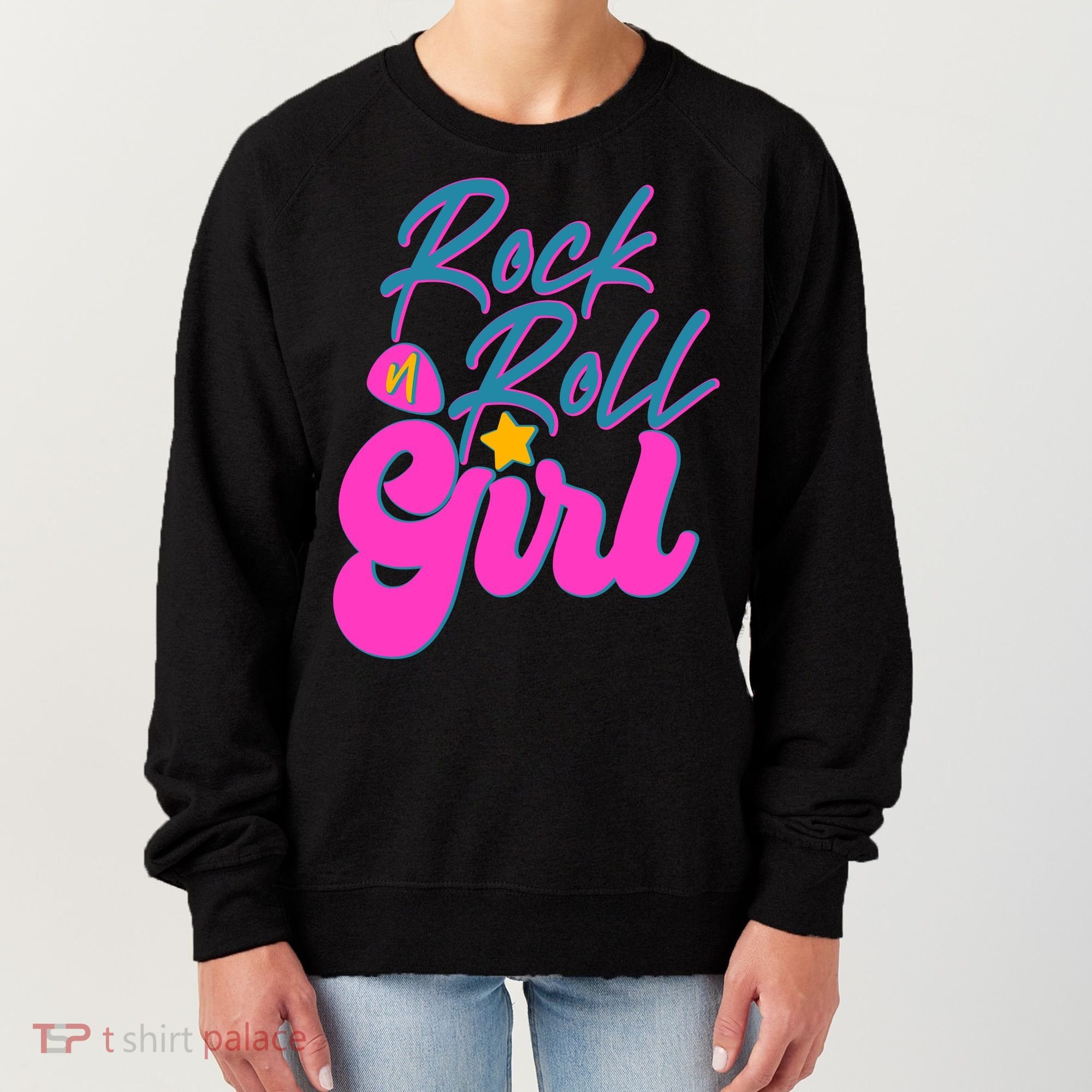 Retro Rock N Roll Girl Costume Women's Sweatshirt
