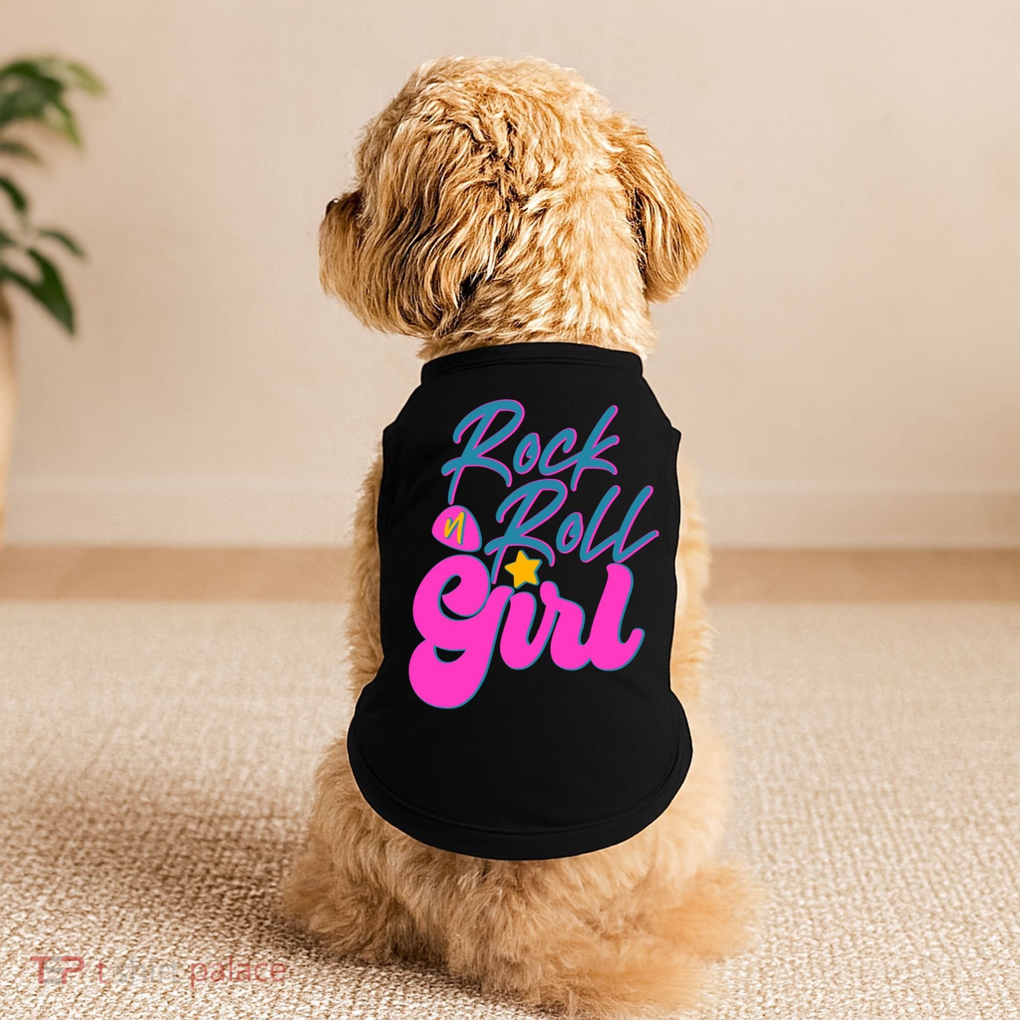 Retro Rock N Roll Girl Costume Doggie Tank