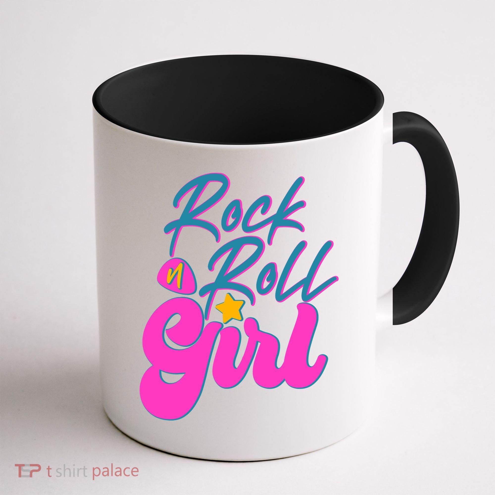 Retro Rock N Roll Girl Costume Coffee Mug