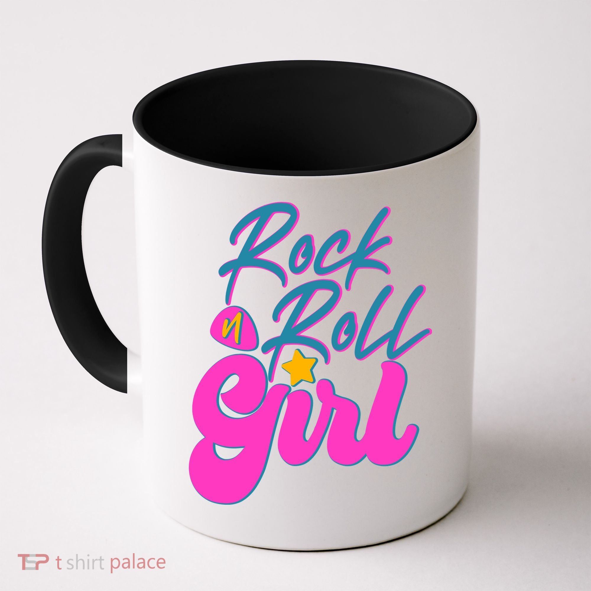 Retro Rock N Roll Girl Costume Coffee Mug