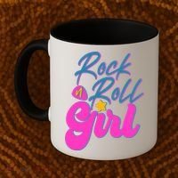 Retro Rock N Roll Girl Costume Coffee Mug thumb 2