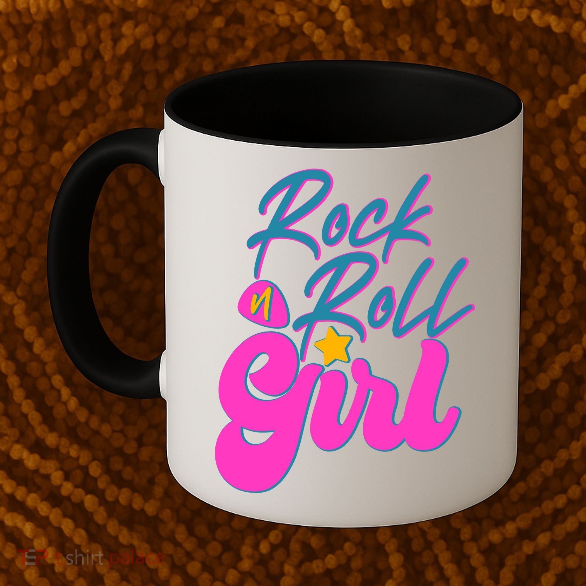 Retro Rock N Roll Girl Costume Coffee Mug
