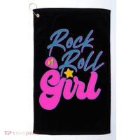 Retro Rock N Roll Girl Costume Golf Towel thumb 0