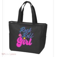 Retro Rock N Roll Girl Costume Tote Bag thumb 3