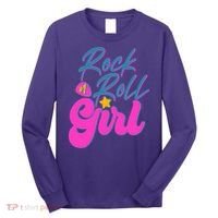Retro Rock N Roll Girl Costume Long Sleeve Shirt thumb 0