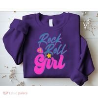 Retro Rock N Roll Girl Costume Sweatshirt thumb 2