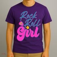 Retro Rock N Roll Girl Costume T-Shirt thumb 3