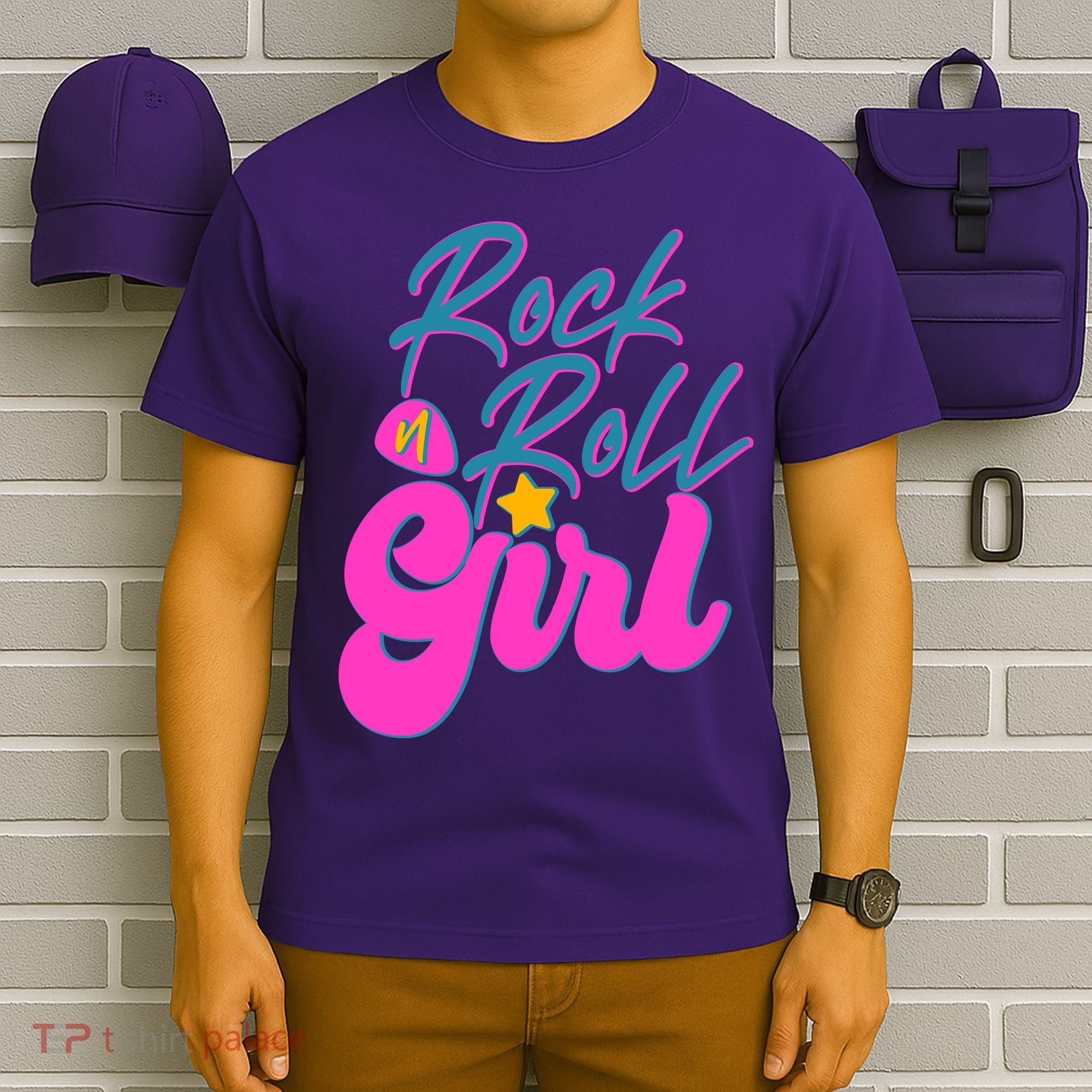 Retro Rock N Roll Girl Costume T-Shirt