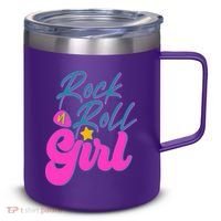 Retro Rock N Roll Girl Costume 12oz Stainless Steel Coffee Mug thumb 0