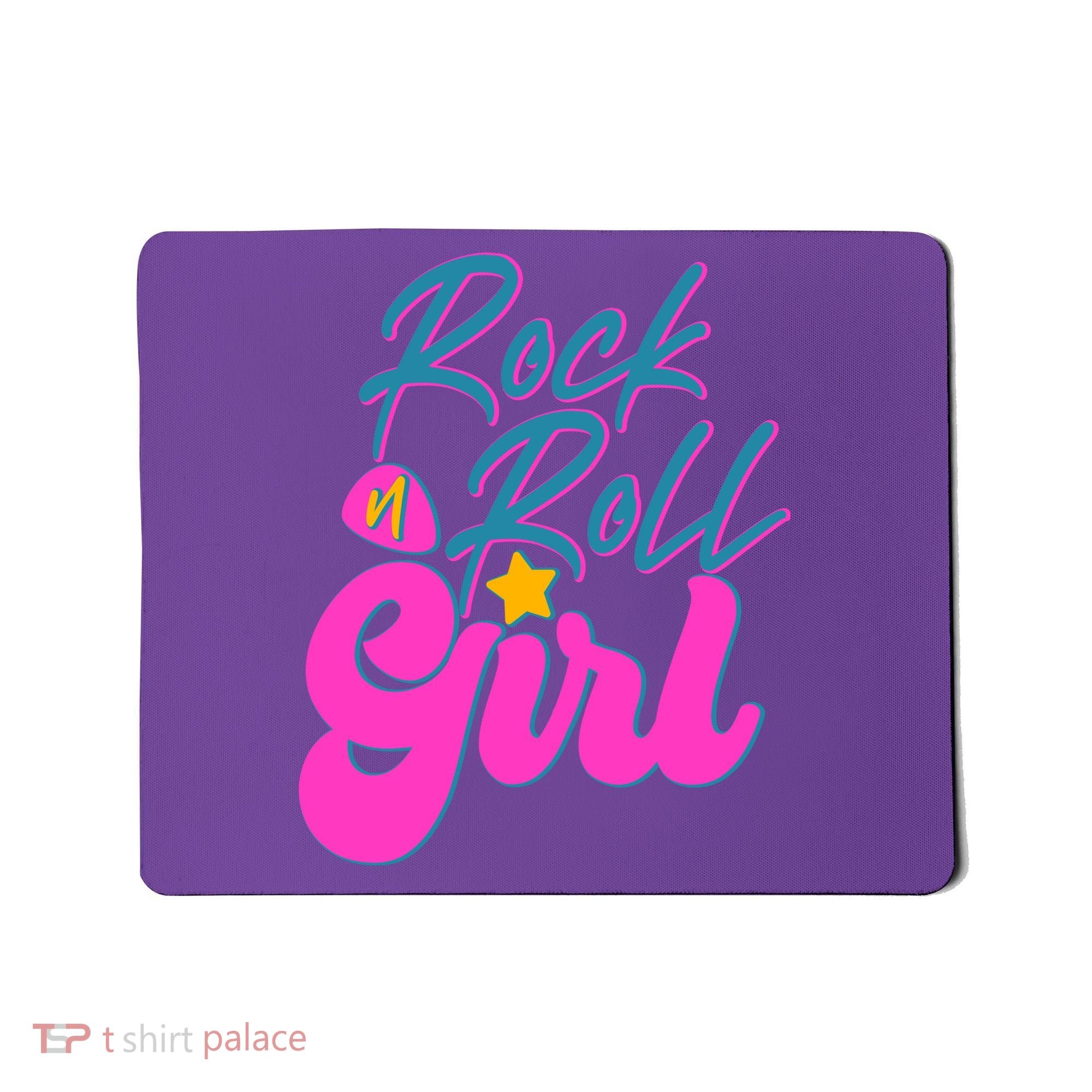 Retro Rock N Roll Girl Costume Mousepad