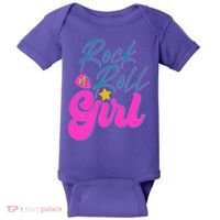 Retro Rock N Roll Girl Costume Baby Bodysuit thumb 0