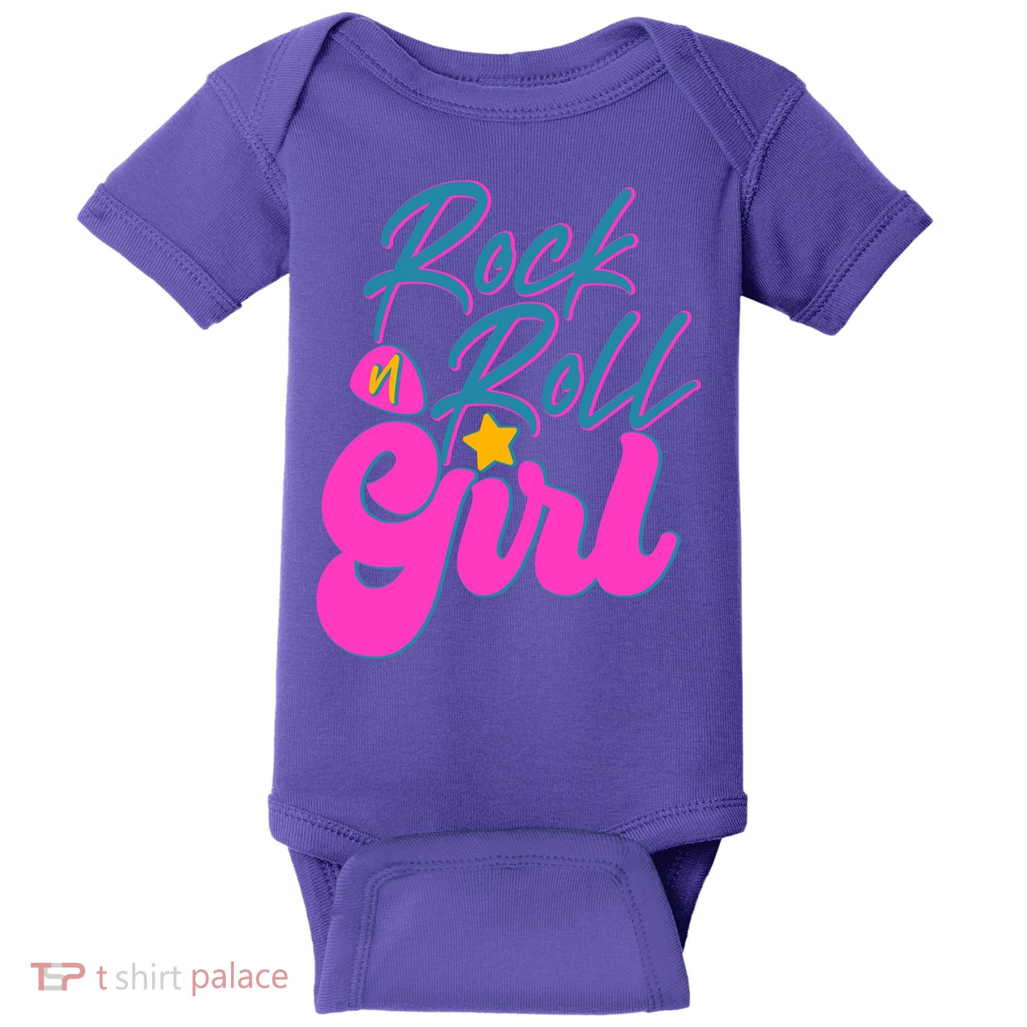 Retro Rock N Roll Girl Costume Baby Bodysuit