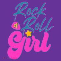 Retro Rock N Roll Girl Costume Tie-Dye T-Shirt thumb 2