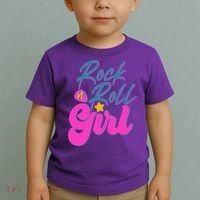 Retro Rock N Roll Girl Costume Toddler T-Shirt thumb 2