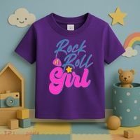 Retro Rock N Roll Girl Costume Toddler T-Shirt thumb 3