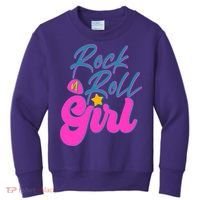 Retro Rock N Roll Girl Costume Kids Sweatshirt thumb 0