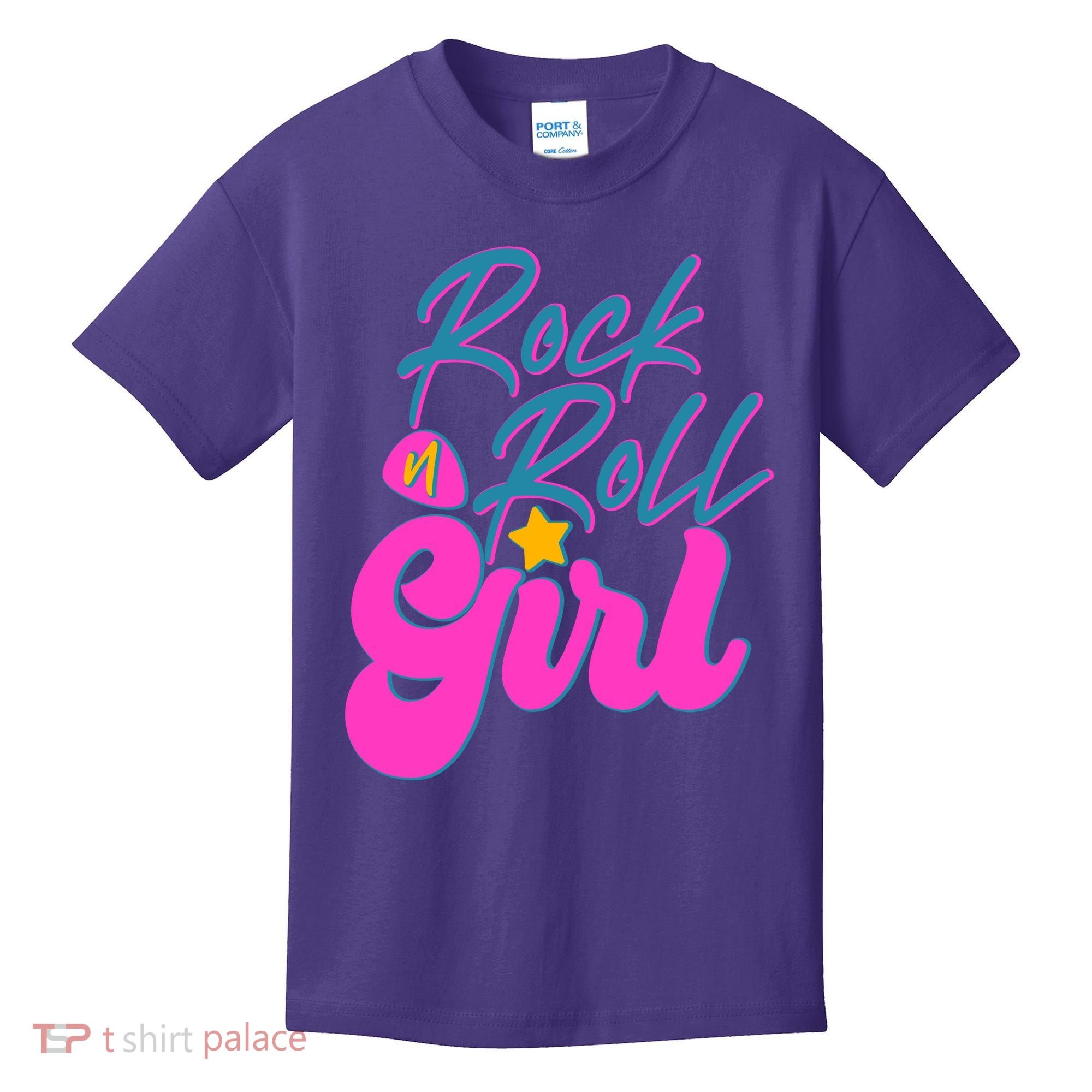 Retro Rock N Roll Girl Costume Kids T-Shirt