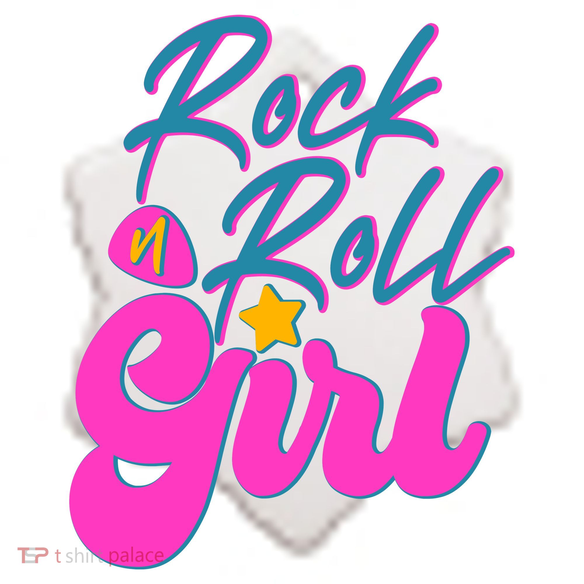 Retro Rock N Roll Girl Costume Ceramic Ornament