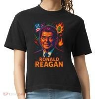 Ronald Reagan Neon Comfort Colors Boxy T-Shirt thumb 0