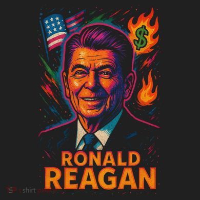 Ronald Reagan Neon Comfort Colors Boxy T-Shirt