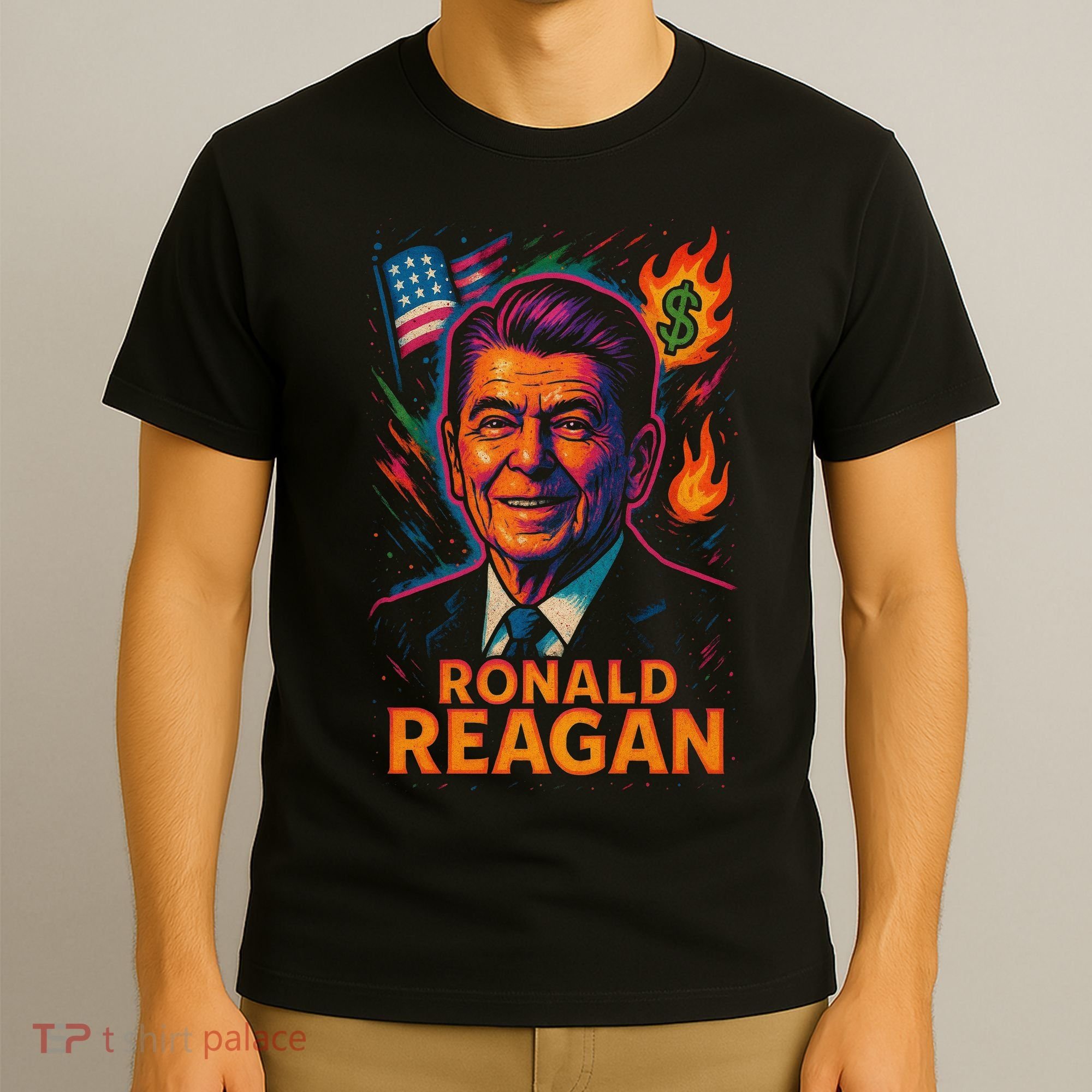 Ronald Reagan Neon T-Shirt