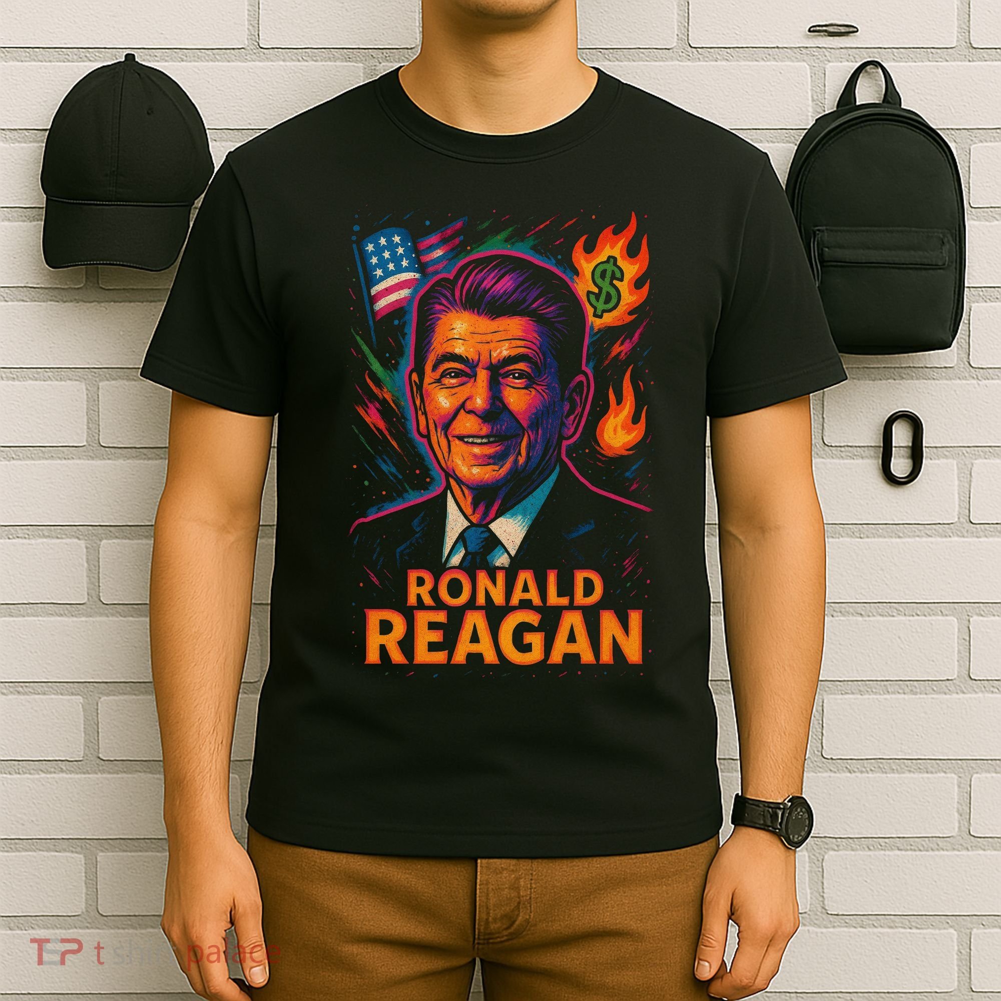 Ronald Reagan Neon T-Shirt