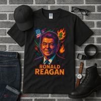 Ronald Reagan Neon Tall T-Shirt thumb 3