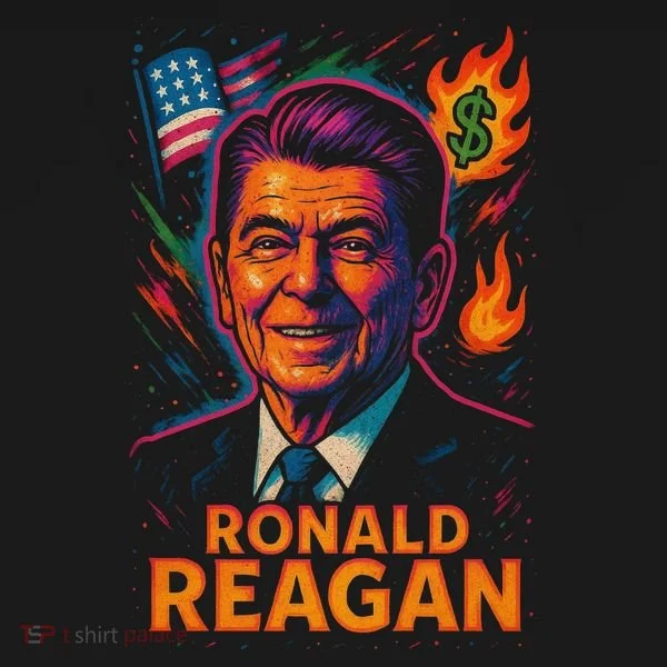 Ronald Reagan Neon Bucket Hat