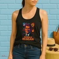 Ronald Reagan Neon Women's Tank Top thumb 2