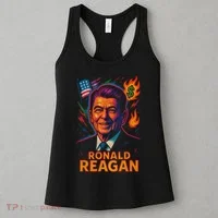 Ronald Reagan Neon Women's Tank Top thumb 3