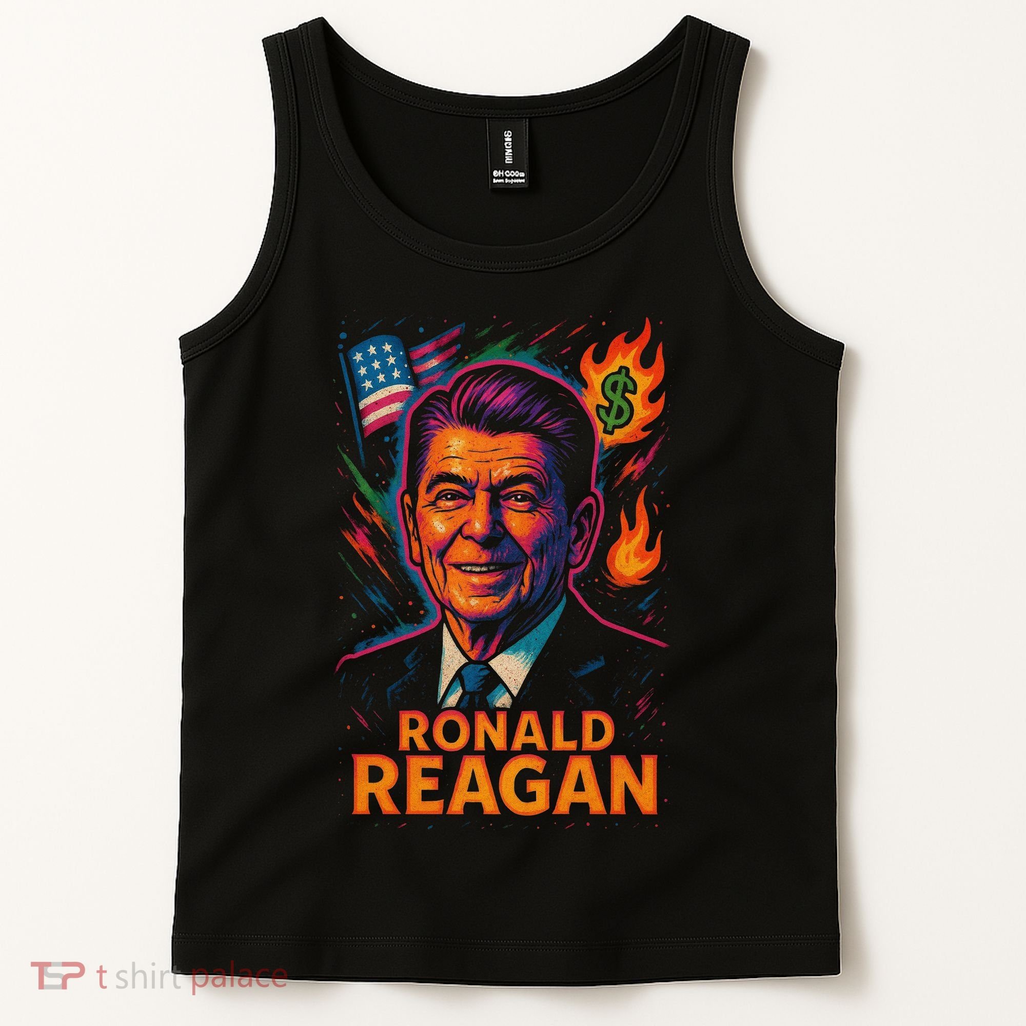 Ronald Reagan Neon Tank Top