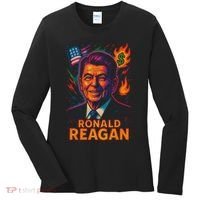 Ronald Reagan Neon Women's Long Sleeve Shirt thumb 0