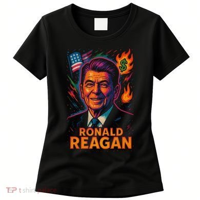 Ronald Reagan Neon Women's T-Shirt