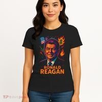 Ronald Reagan Neon Women's T-Shirt thumb 4