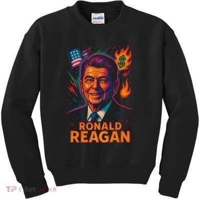 Ronald Reagan Neon Kids Sweatshirt