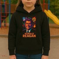 Ronald Reagan Neon Kids Hoodie thumb 3