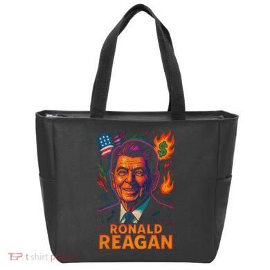 Ronald Reagan Neon Tote Bag