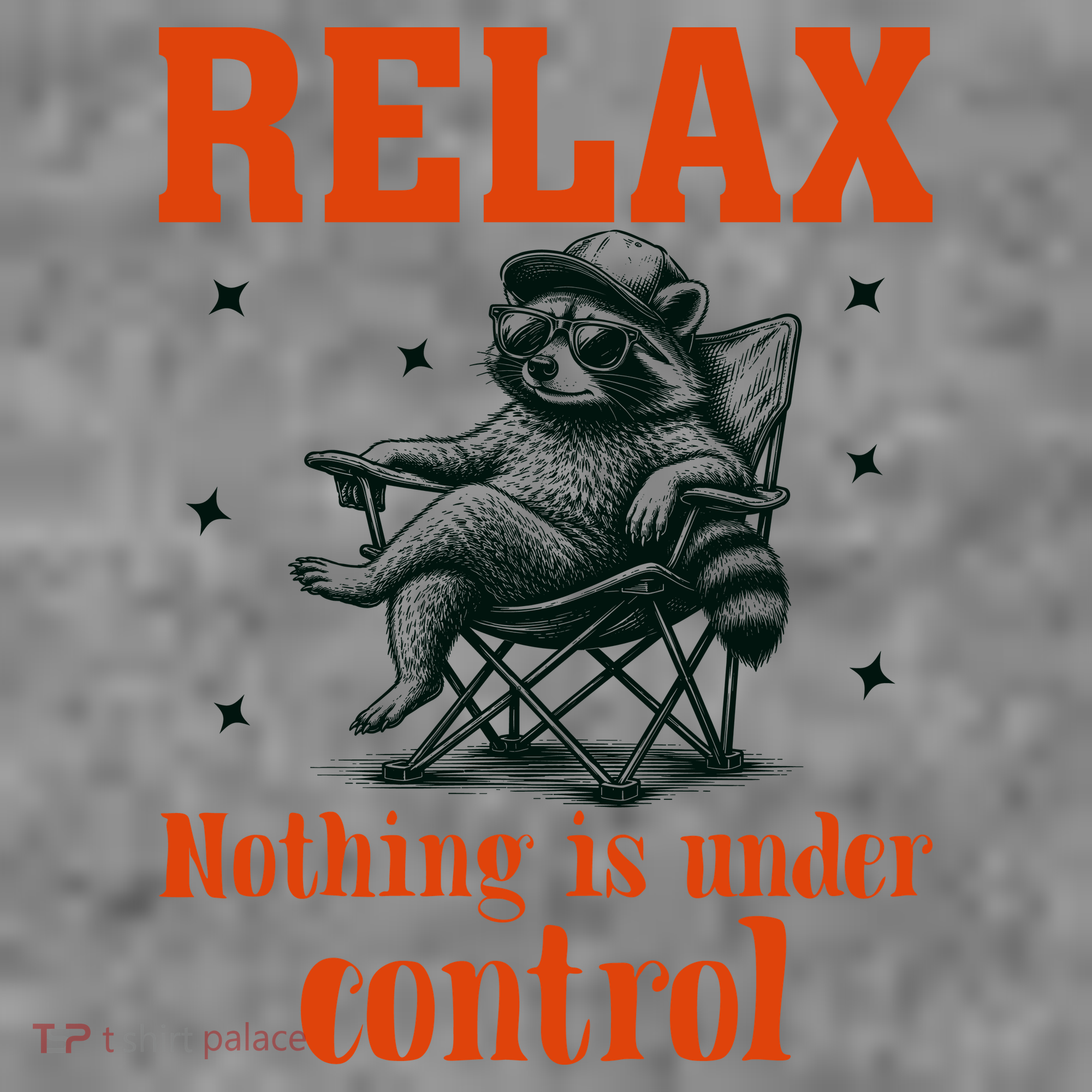 Raccoon Relax Nothing Under Control Toddler Hoodie