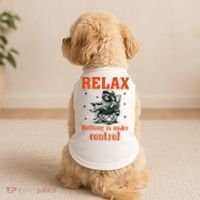 Raccoon Relax Nothing Under Control Doggie Tank thumb 2